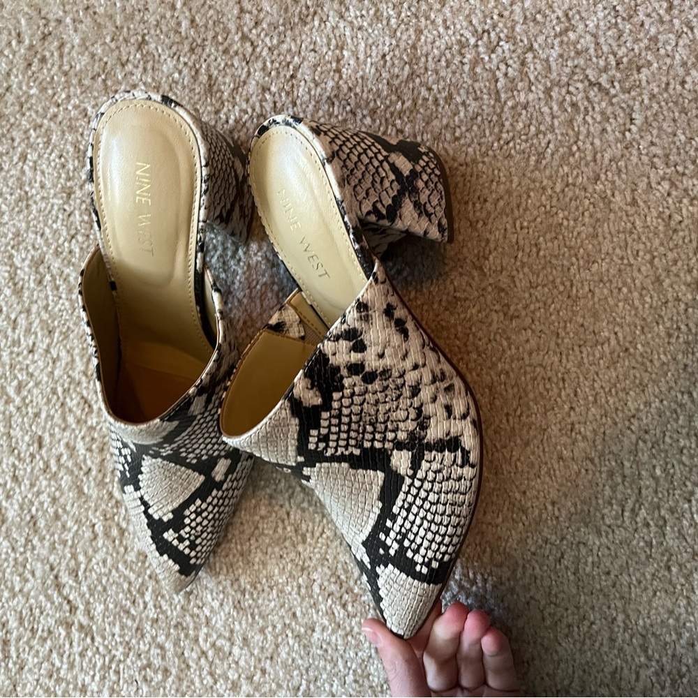 Nine West heeled mules